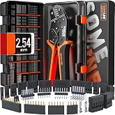 SOMELINE Dupont Crimping Tool Kit, 24 Types of 2.54mm Dupont Connectors with Single/Dual Row Housing, Terminals &amp; Pin Headers for Arduino, Raspberry Pi, PC - 32-20 AWG Ratchet Crimper for JST, Molex