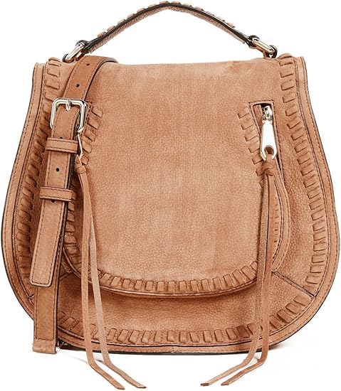 Rebecca Minkoff Women S Vanity Saddle Bag Almond One Size Amazon Ca Clothing Accessories