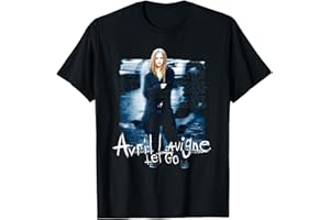 Avril Lavigne Official Let Go T-Shirt - Black, Unisex-Adults, Small, Short Sleeve, Classic Fit, Cotton, Polyester