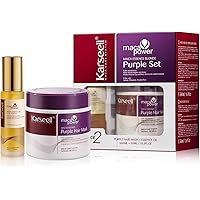 Karseell Purple Hair Mask with Argan Oil for Blonde Silver Gray Hair, Neutralizing Brass & Yellow Tones Treatment
