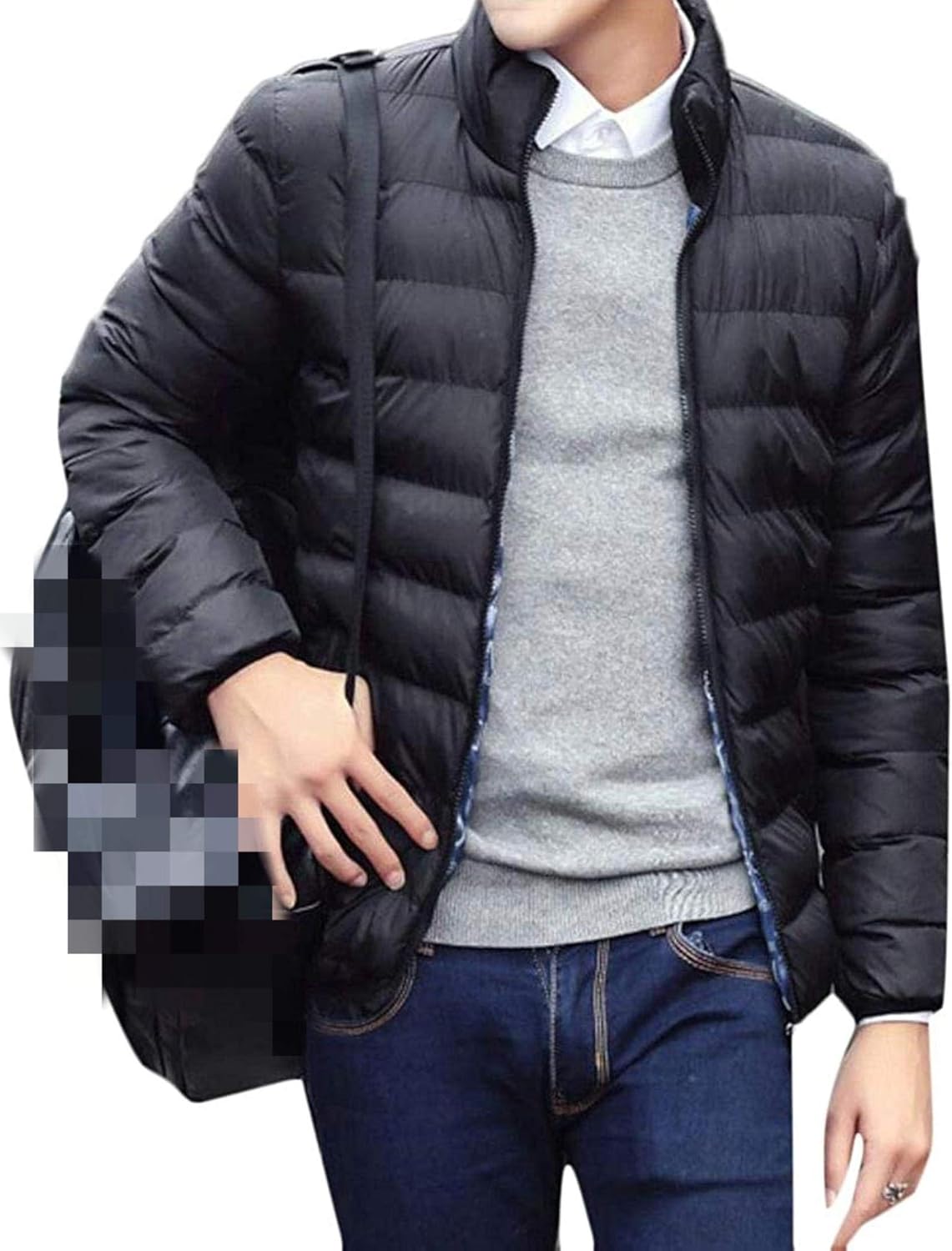 Men Lightweight Stand Collar Packable Down Coats Puffer Jackets Amazon
