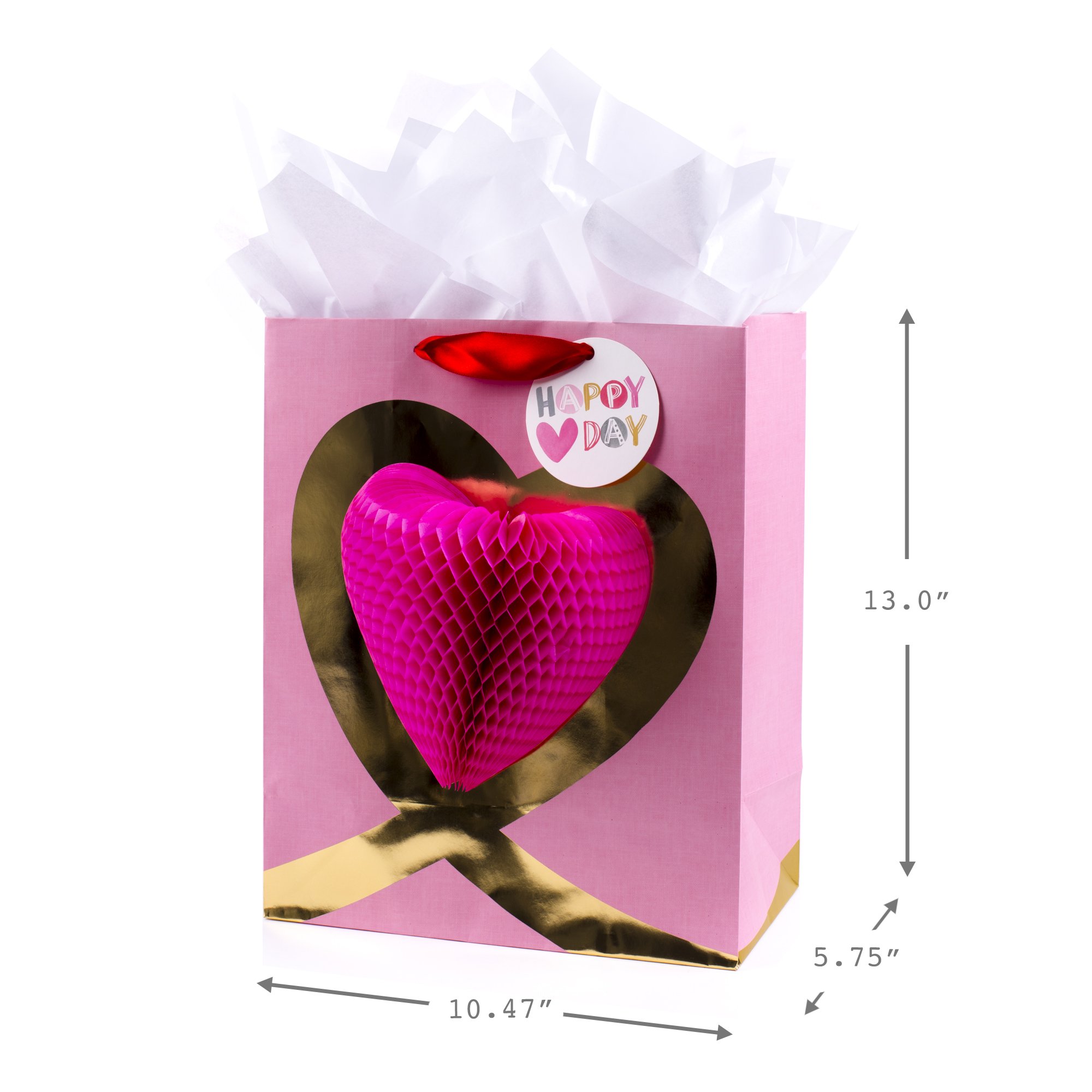 Hallmark Valentines Day Large Gift Bag With Tissue Paper Signature