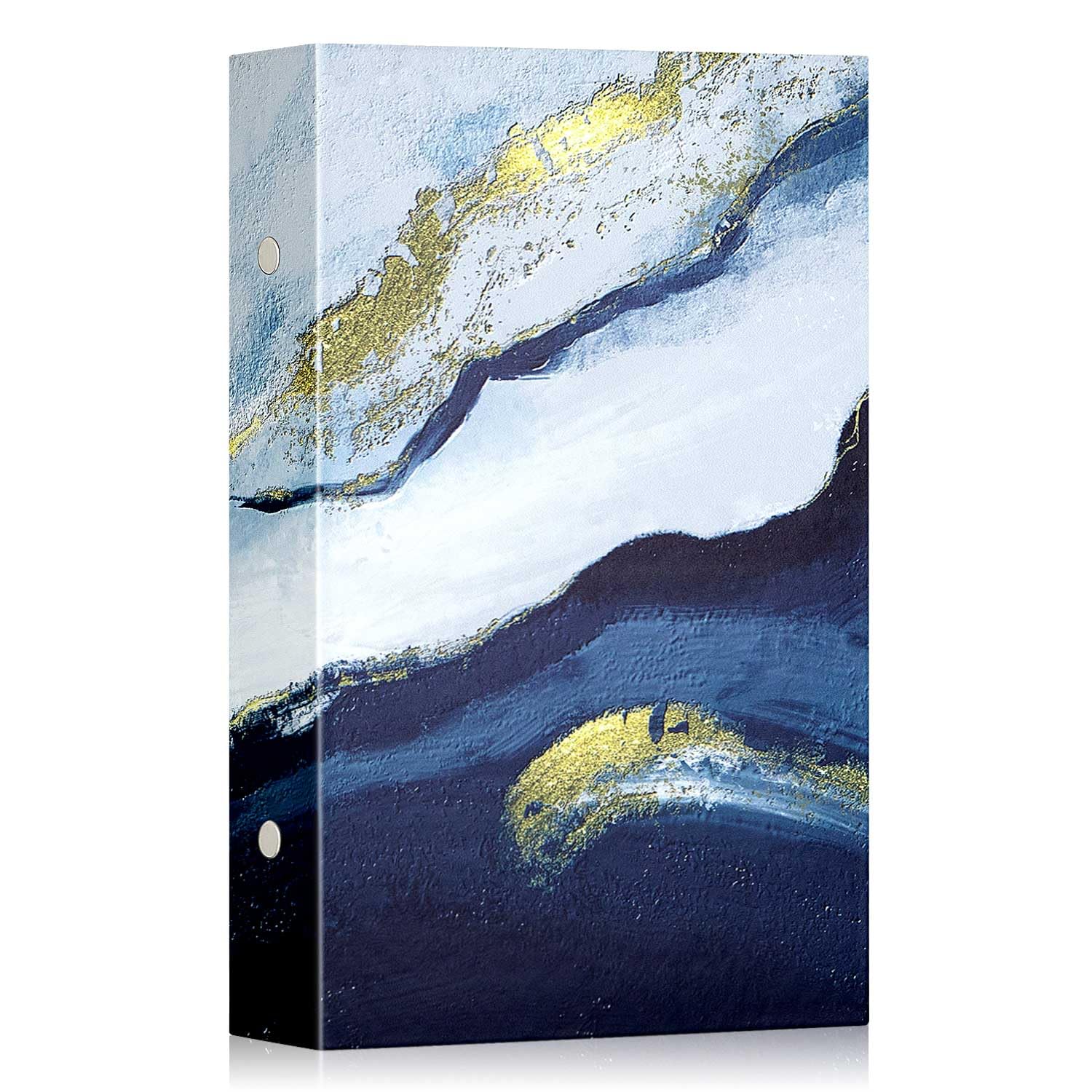 Lanpn Photo Album 6x4 300 Pockets, Leather Hardcover Album Book Holds 300 Horizontal Pictures Only Marine