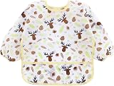 PandaEar 3 Pack Baby Weaning Bibs with Sleeves Waterproof 6-24 Months view 4