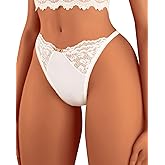 Banamic G-String Thongs for Women Sexy Underwear Stretch T Back Lace Panties