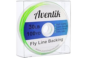Aventik Dacron Braided Fly Line Backing for Fly Fishing Trout Line Fishing Line 100YARD/200YARD/20LB/30LB