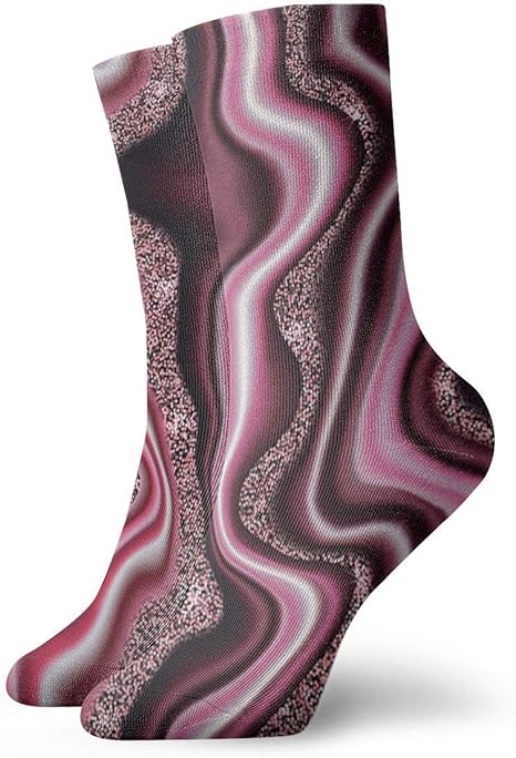 xiangli Socken Luxuriöse, halb gepolsterte Crew-Socken aus Baumwolle