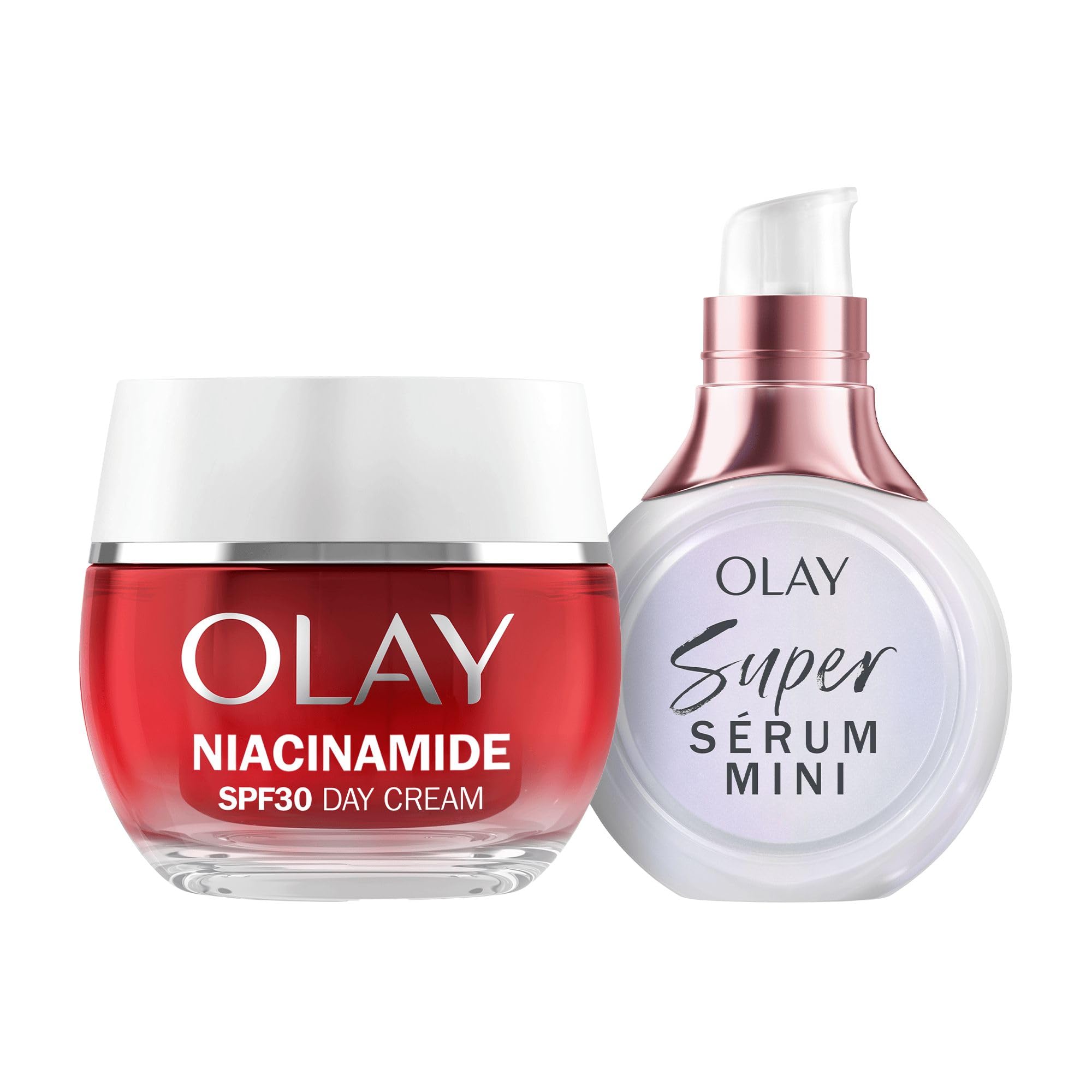 Olay Super Powered Duo: Super Serum + Regenerist Niacinamide SPF30 Day Face Cream Moisturiser