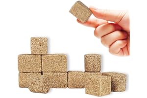 HIAWBON 12 Pcs Mini Hay Bales Mini Straw Hay Miniature Figurine Fake Hay for Mini House Decoration Garden Decoration DIY Autumn Harvest Craft