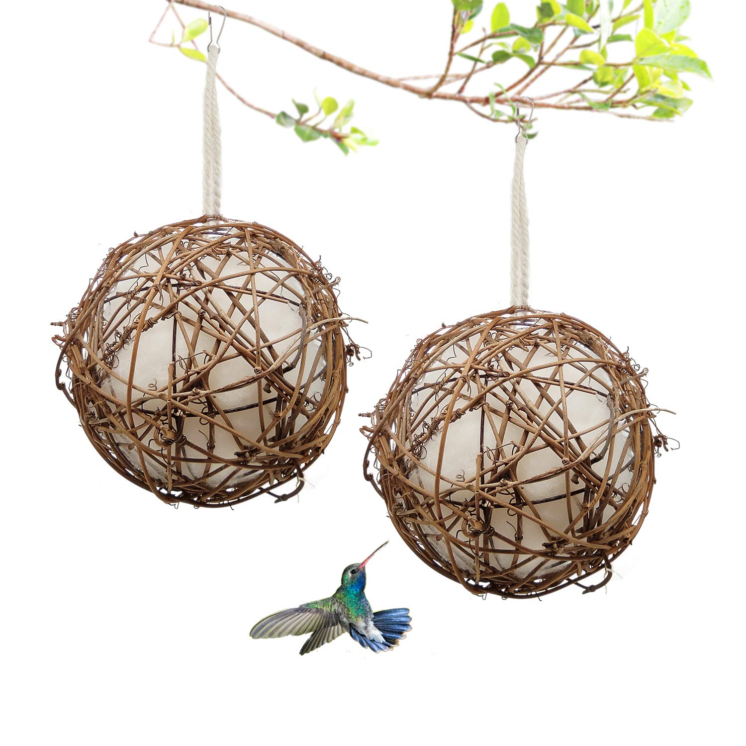 Gute Globe Hummingbird Nesters, Hummingbird Nesting Houses Set of 2