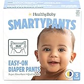 SmartyPants Pull Up Style Diapers | EWG Verified Safe & Plant-Based | Quilted 360 Waistband, Super Absorbent for Overnight Leak Protection | Training Pants by HealthyBaby | Size 3 (54 Count)