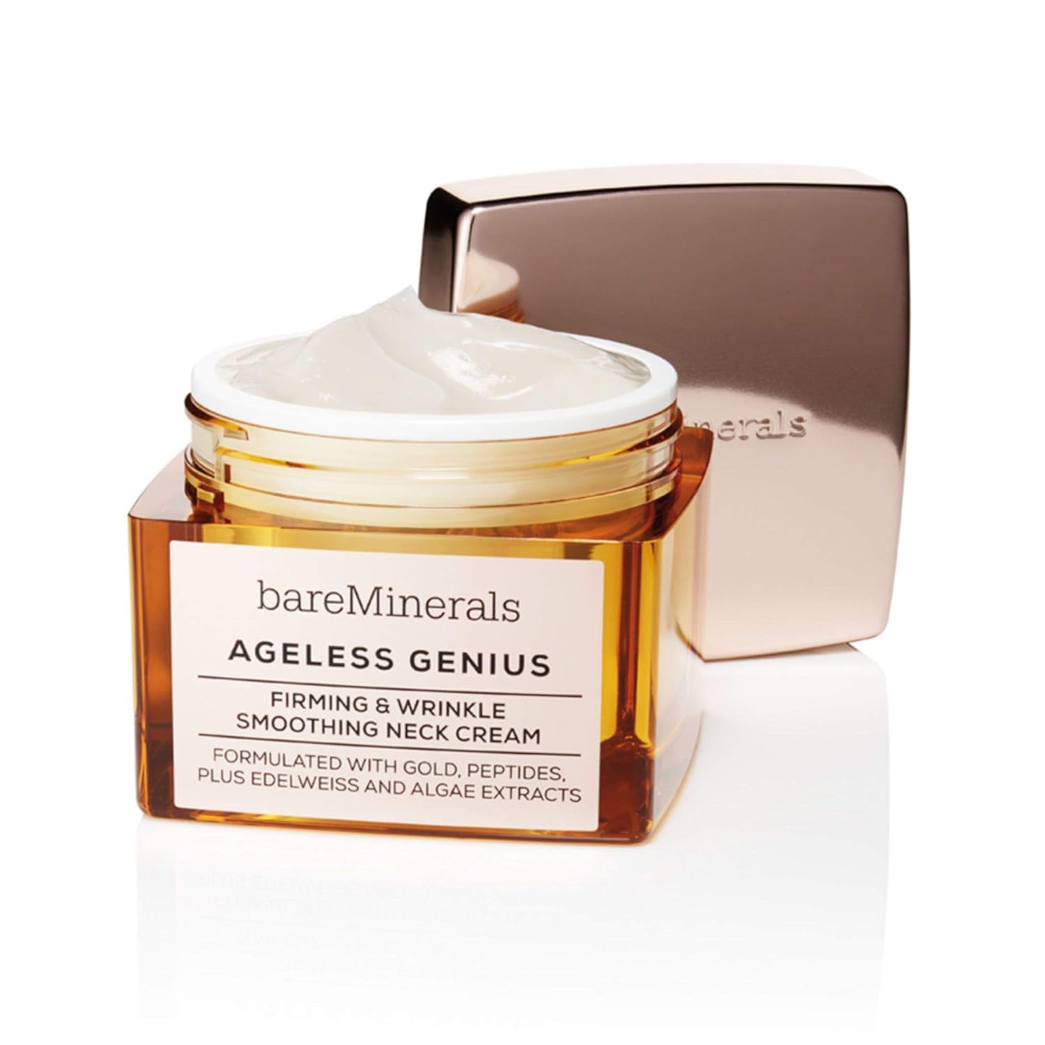 bareMinerals Ageless Genius: Firming & Wrinkle Smoothing Neck Cream, 1.7 Ounce, Multi (098132473885): Beauty