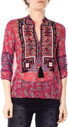 Desigual Luxury Fashion Mujer 19SWBW27FUCHSIA Fucsia Blouse | Temporada Outlet: Amazon.es: Ropa y accesorios