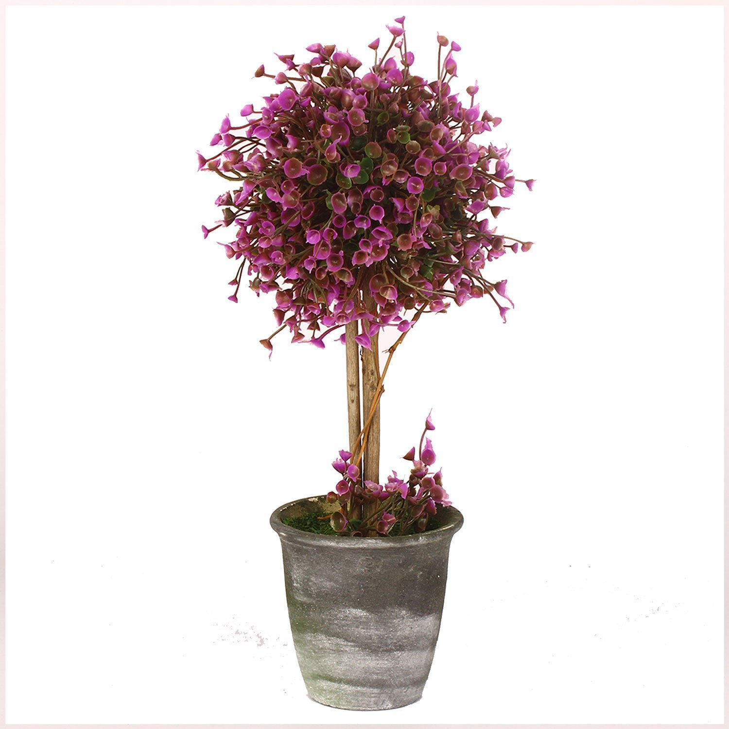 VGIA Artificial Potted Plants Retro Plastic Flowers Home Decoration