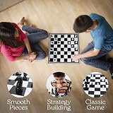 Navoys Classic Chess Table Top Game Foldable Board Instructions Included view 5