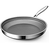 ZEROPAN Hybrid Nonstick 10 Inch Frying Pan,Non Stick Frying Pan,PFAS PFOA PTFE Free,Stay-Cool Handle, Dishwasher-Friendly, Oven-Safe Up to 600°F, Induction Ready, Compatible with All Cooktops