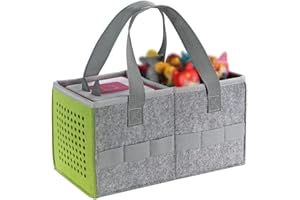 Vakdon Portable Carrying Case for Toniebox Starter Set, Headphones and Charging Station, Can Hold 30-40 Tonies Figures Characters, Travel Storage Bag with Handle for Toniebox Accessories