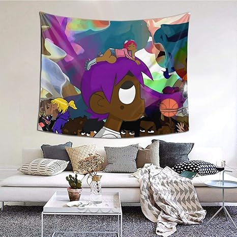 Amazon Com Melyar Luv Is Rage 2 Album Cover Boutique Wall Tapestry Pop Art Retro Micro Microfiber Peach Peach Home Decoration 60x51inch Everything Else