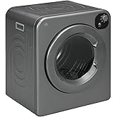 HOMCOM Electric Portable Dryer Compact Laundry Dryer Machine 1300W 13.2lbs Capacity Stainless Steel Tub 3.22 Cu. Ft. Tumble D