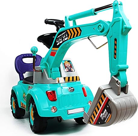 Amazon Poco Divo ショベルカー スクーター 牽引車 乗用玩具 工事現場トラックごっこ遊び 乗用玩具 三輪車 おもちゃ