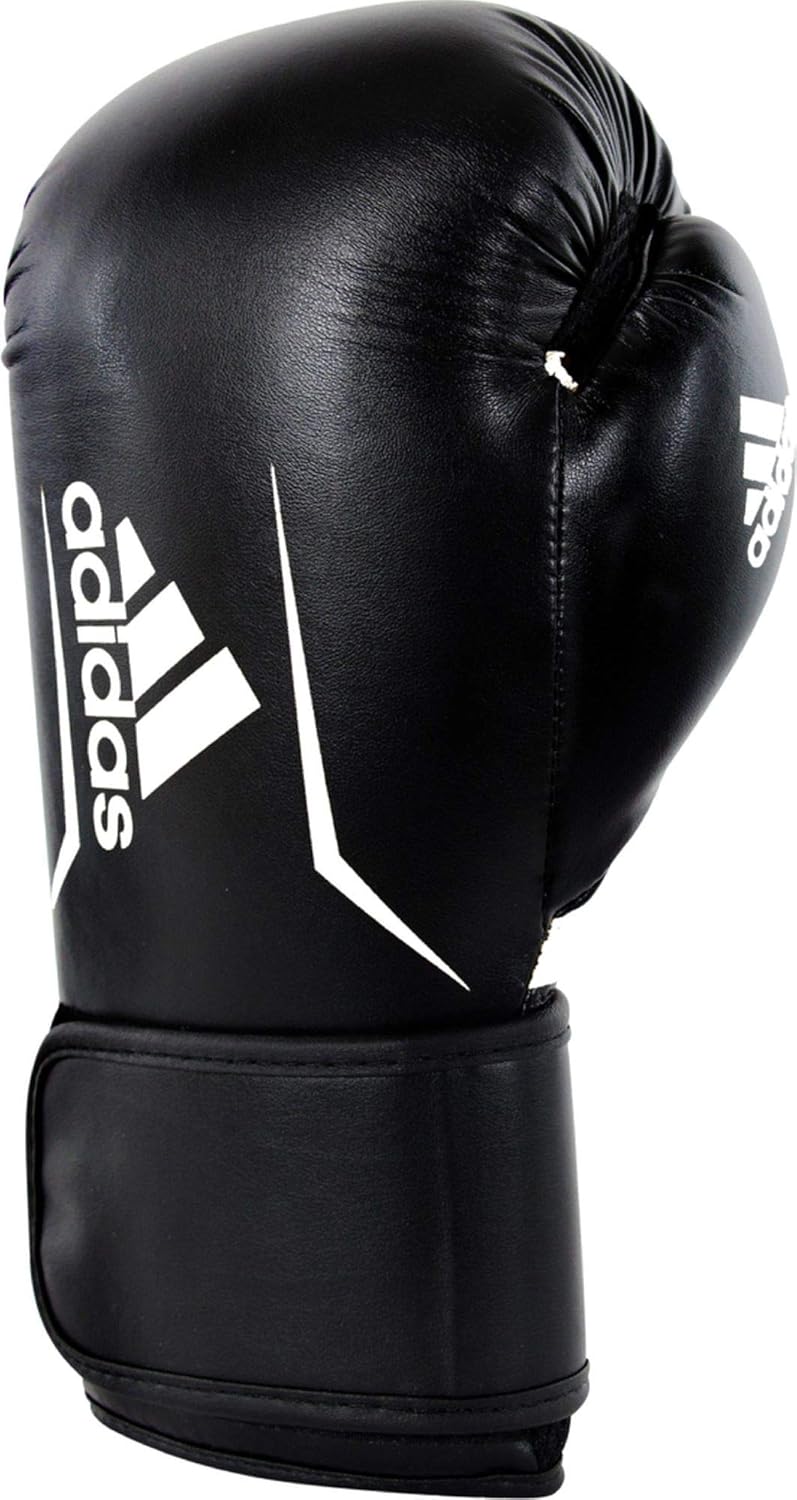 Adidas Unisex Adult Speed 100 Boxing Gloves, Black/White, 10 BigaMart