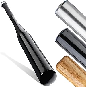 Heldenwerk Baseballschläger aus Holz oder Aluminium - Rutschfester Griff - Solide verarbeitet 31 Zoll