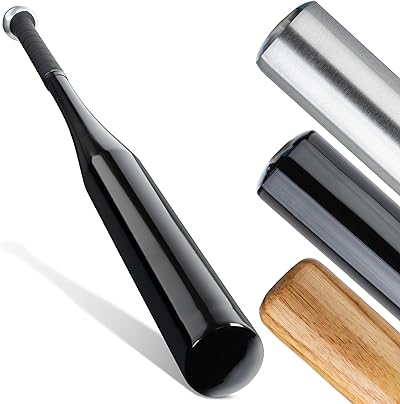 Heldenwerk Baseballschläger aus Holz oder Aluminium - Rutschfester Griff - Solide verarbeitet 31 Zoll