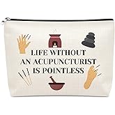 Acupuncturist Gift for Women Makeup Bag Acupuncture Therapist Gift Acupuncture Themed Gifts for Friend Sister Worker Cosmetic Bag Christmas Birthday Graduation Gifts for Her Travel Pouch