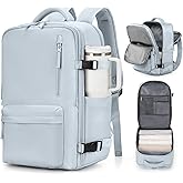 VGCUB Carry on Travel Backpack for Women Men Large Laptop Gym Work Frontier Airlines Personal Item Bag Business Airport Lightweight Backpack Flight Approved Mochilas de Viaje,Blue