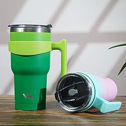 Konokyo 30 oz Tumbler with Handle and 2 Straw 2