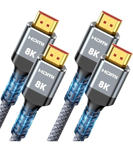 8K HDMI Cables 2-Pack 10FT, Stouchi 48Gbps Ultra High Speed HDMI 2.1 Cord, 8K@60Hz 4K@120Hz 144Hz, HDCP 2.2&2.3, SBTM, Dynamic HDR, EARC Compatible - View #13
