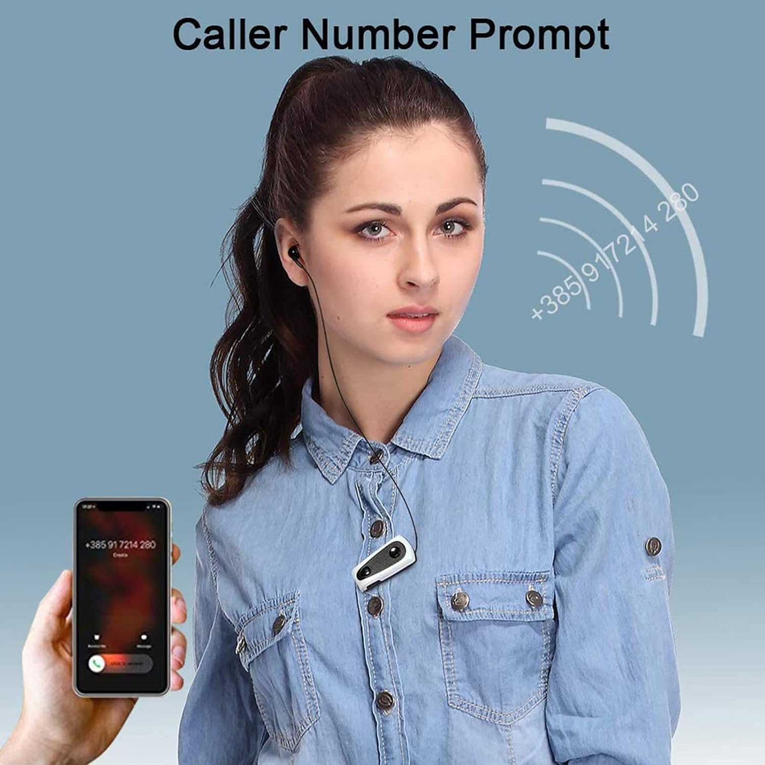 picKme Bluetooth Headphones for Business, Bluetooth Wireless