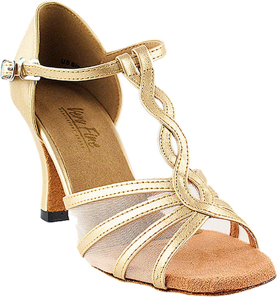 Women's Ballroom Dance Shoes Tango Wedding Salsa Shoes 1692EB Comfortable-Very Fine 2.5" [Bundle of 5]