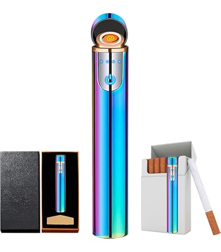 Amazon.com: USB Electric Cigarette Lighter Mini Protable Rechargeable  Windproof Flameless No Gas Lighter (Red) : Health & Household