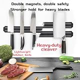 Tysonir Magnetic Knife Holder 15 Inch Wall Strip No Drill Eco-Friendly Plastic view 7