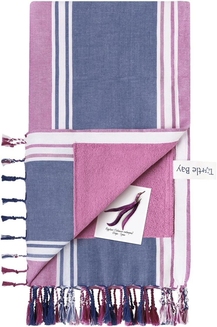 Turtle Bay - Beach Towel / Sarong - Kikoy Towel Ramatuelle - Color : Flamingo 1 - Size : 95 x 170 cms