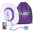 Sitz Bath for Hemorrhoids Relief, Foldable Basin for Toilet Seat, Ideal for Essential Postpartum Care, Perineal Soaking & Hygiene, Includes Hand Flusher with Sprayer, V Steaming Tub by Fivona
