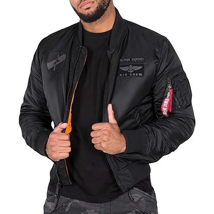 Alpha Industries MA-1 VF Custom Jacke Schwarz L