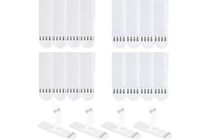 LLPT Heavy Duty Picture Hanging Strips Detachable | 8 Pairs (16 Strips) | Small 0.59" x 2" | Picture Hangers Without Nails | Removable Wall Adhesive Strips | for Wall Posters Photos (SW1558) | White