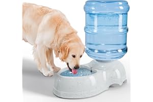Kenond Water Dispenser Station for Large Dogs,3 Gallon/11L Gravity Automatic Feeder, Dog Water Bowl Dispenser,Large Size Dog Drinking Fountain