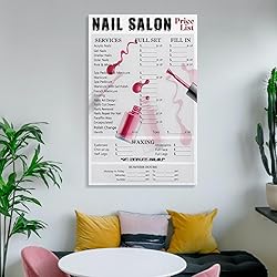 JBBGO Nail Salon Beauty Salon Canvas Wall Art