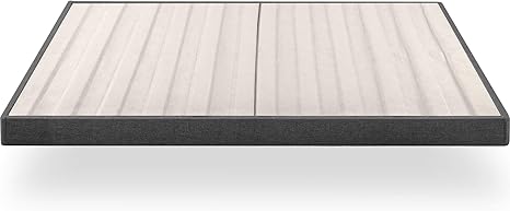 Amazon Com Zinus Upholstered Metal Box Spring With Wood Slats 4 Inch Mattress Foundation Easy Assembly Fabric Paneled Design Queen Furniture Decor