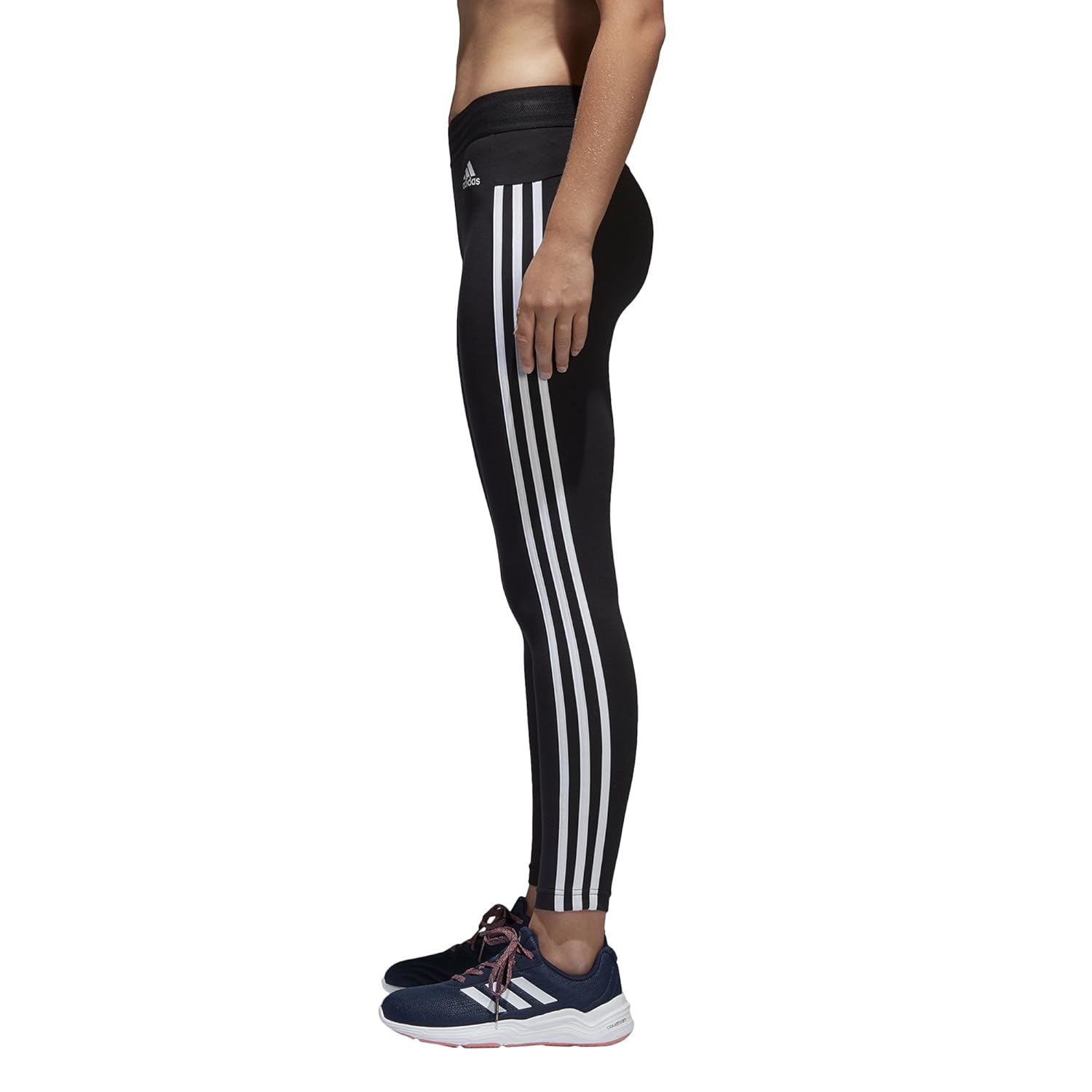 adidas womens white with black stripes