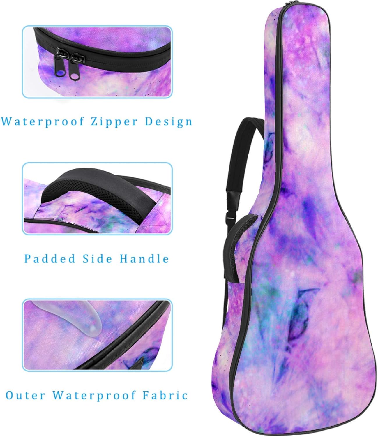 Case Guitar Cloth Oxford Waterproof Bag Guitar Print Dye