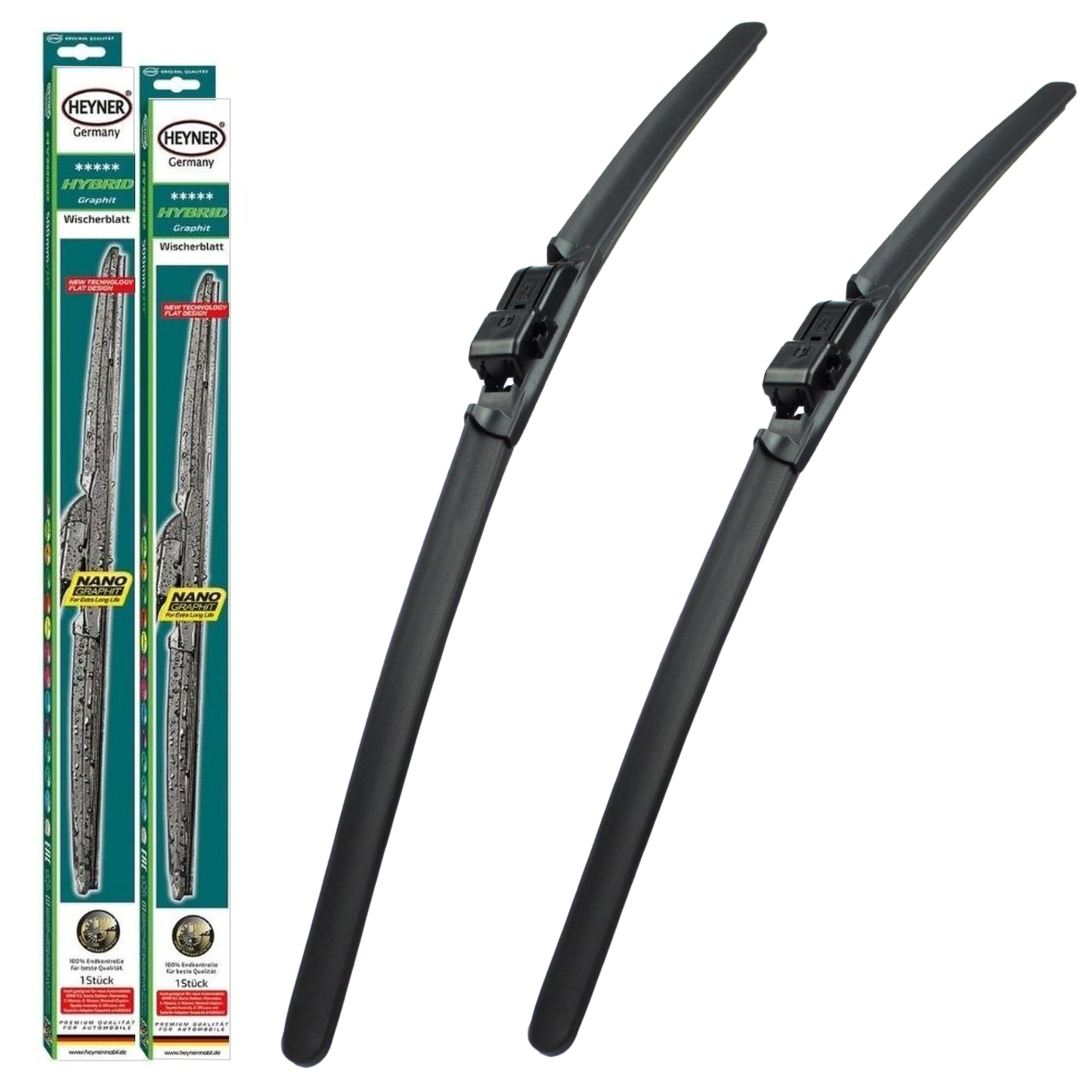 HEYNER Germany Fits Skoda Octavia Models 2005 To 2013 Aeroflat Replacement Front Wiper Blades 24"19" HH2419SL