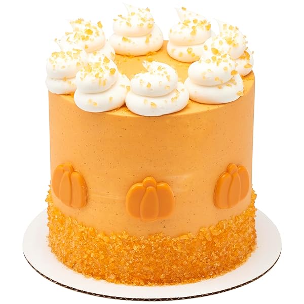 DECOPAC PUMPKIN SPICE CRUSHED CANDY BITS, SUGAR DECORATIONS FOR CAKES, TOPPINGS, CUPCAKES, AND DRINKS | ORANGE | 16OZ PACK