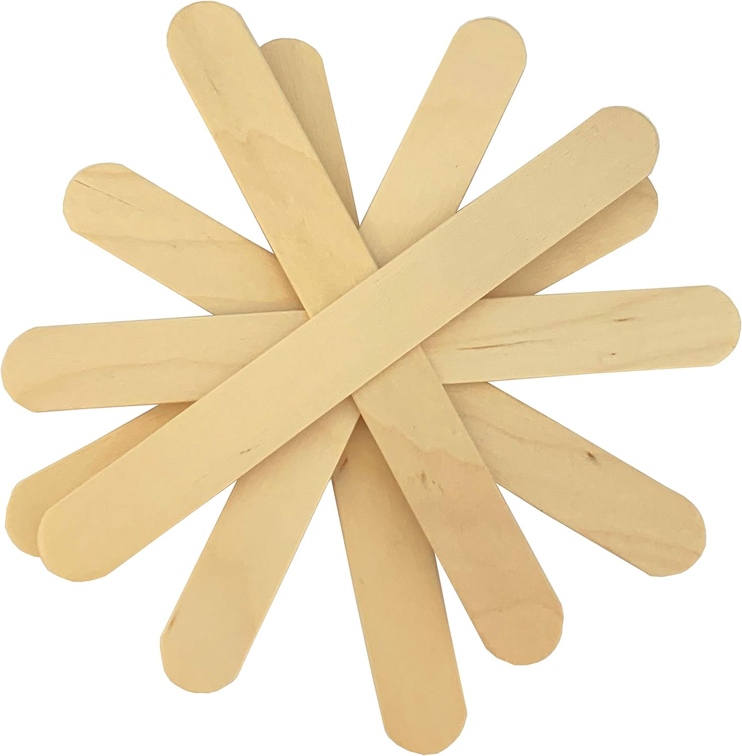 Inksafe Pack of 100 Wooden Waxing Spatulas Wax Applicator Sticks/Tongue Depressors for Hair Removal Tattoo - Image 5