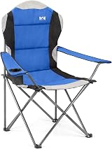 Trail Kestrel Deluxe Camping Chair with High Back and Cup Holder (Blue) view 1