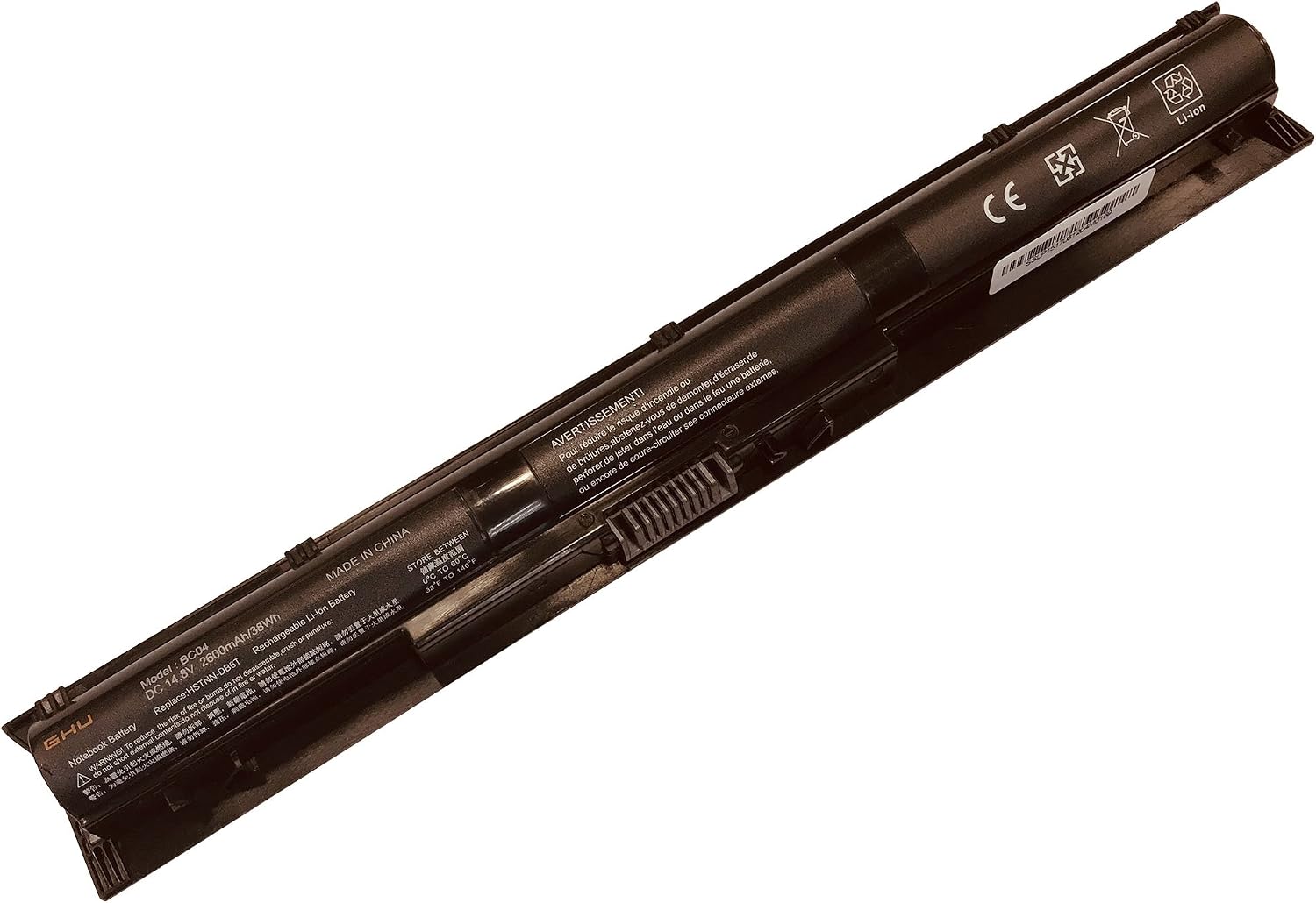 New GHU Battery KI04 800049-001 HSTNN-LB6S HSTNN-LB6T Compatible With HP Pavilion 14-ab 15-ab 17-g000 Series 14.8V 2600mAh 4 cell 800009-421 800010-421 800049-421 800049001 800050-001 hstnn-db6t