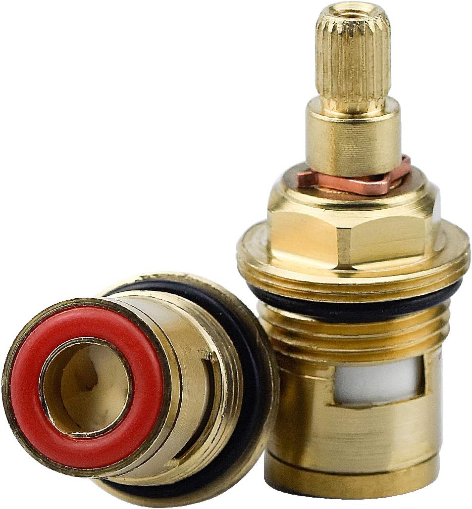 HENTEK Replacement Tap Valves Brass Ceramic Stem Disc Cartridge Faucet